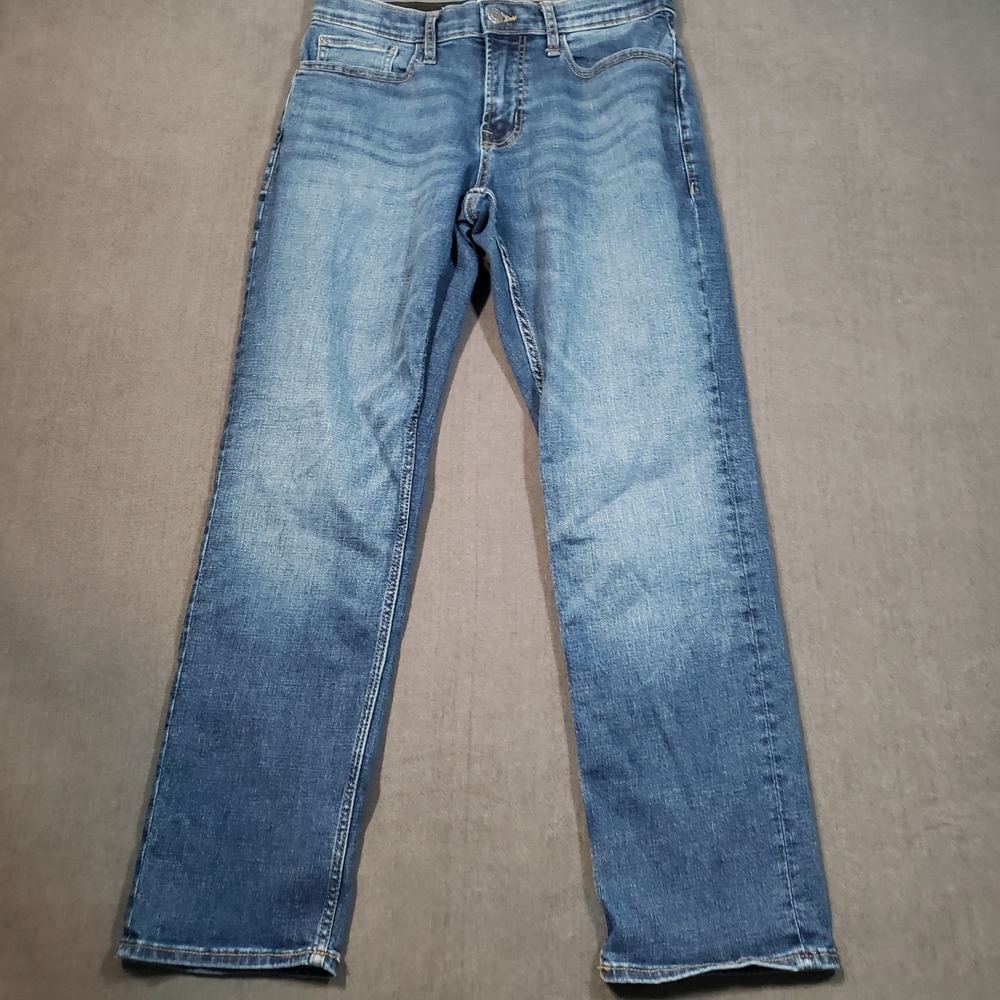 Old Navy Straight Leg Jeans Mens 29x30 Blue‎ 360 Stretch Go-Recycled